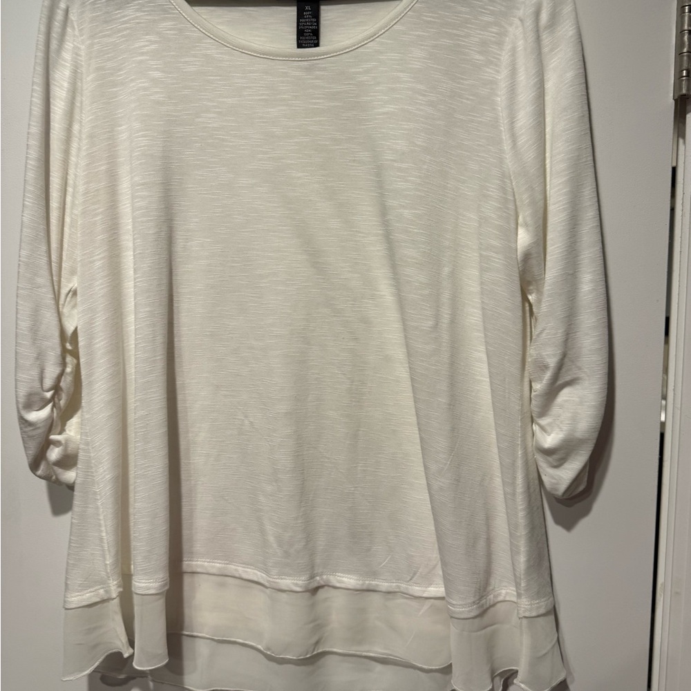 Style & Co. Cream Women's Blouse